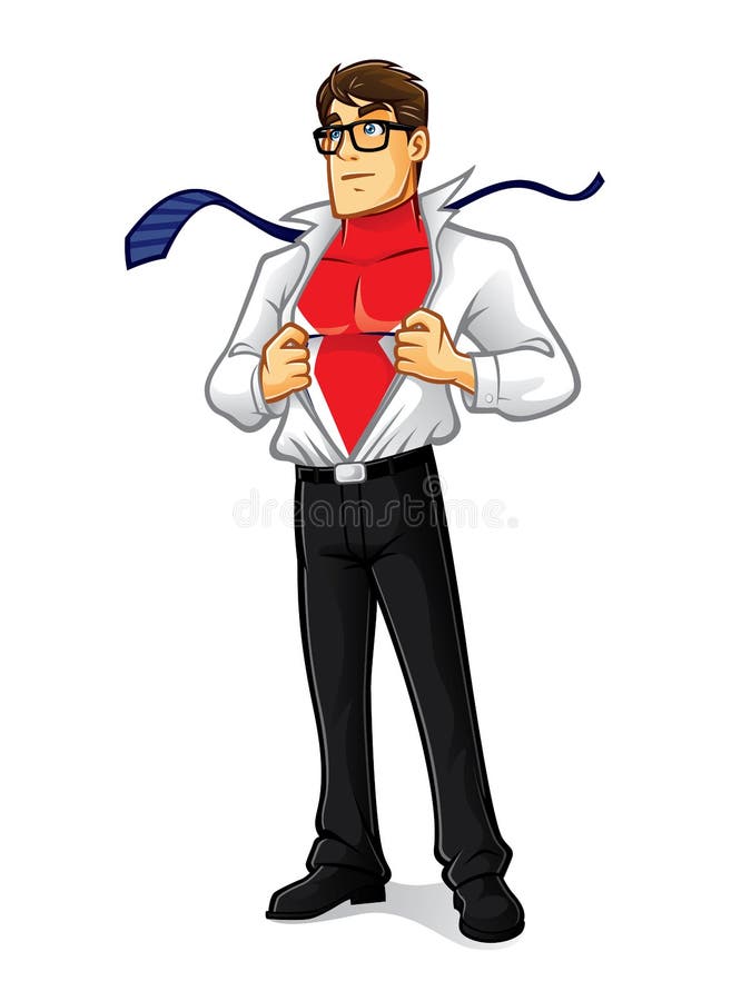 Freundliches Superheld Alter Ego Vektor Abbildung Illustration Von Schutz Held 100654564
