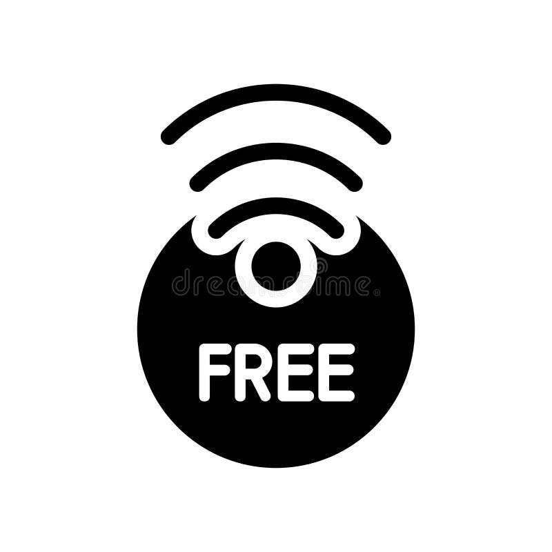 Fri WiFi symbol royaltyfri illustrationer Fri WiFi symbol royaltyfri illustrationer