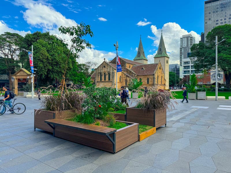 Friday 10 May 2024 Church Street Parramatta Sydney NSW Australia high-rise offices and apartments cafe restaurants in Parramatta Square