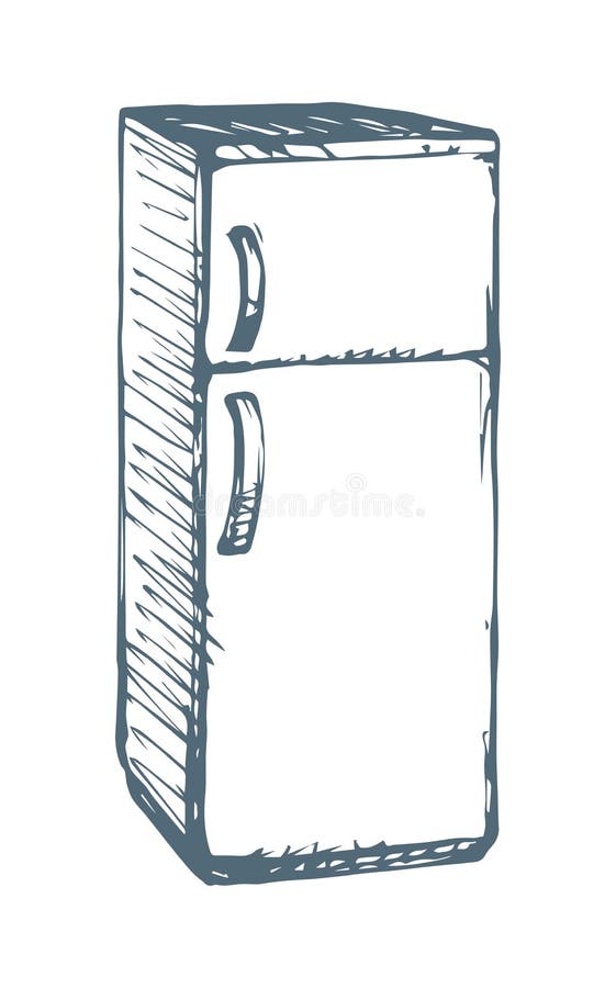 Refrigerator Pencil Drawing Stock Illustrations  66 Refrigerator Pencil  Drawing Stock Illustrations Vectors  Clipart  Dreamstime