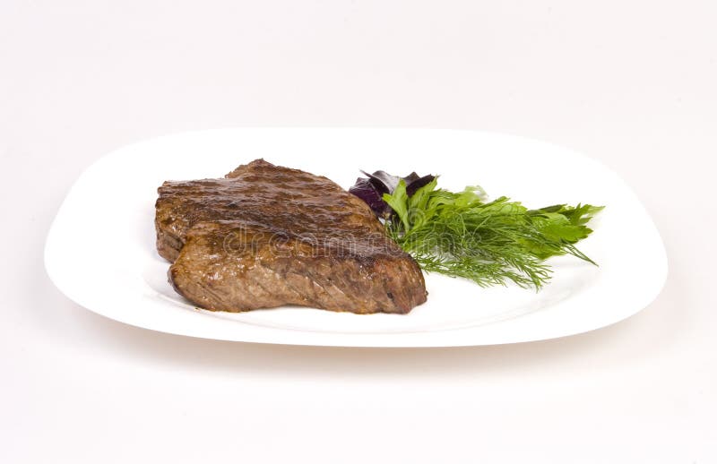 Fried beef steak