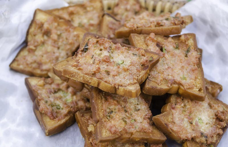 Fried bread on paper