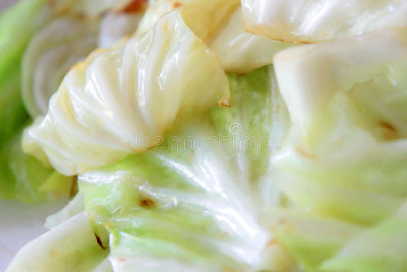 Fried Cabbage With Fish Sauce Recipes. Stock Image Image of herb