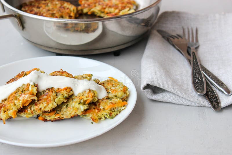 Fried cabbage fritters stock photo. Image of spices 167061552