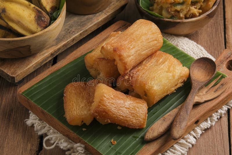 Photo FRIED cassava is BREAKFUL Tebingtinggi