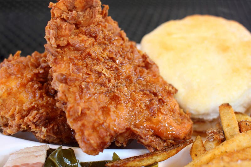 Fried Chicken Dinner with Sides Stock Image Image of batter, french