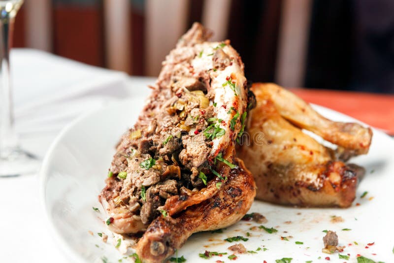 Chicken giblets fried stock photo. Image of gizzard 146632098