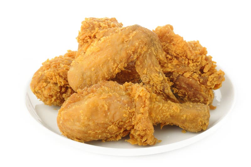 Fried chicken stock image