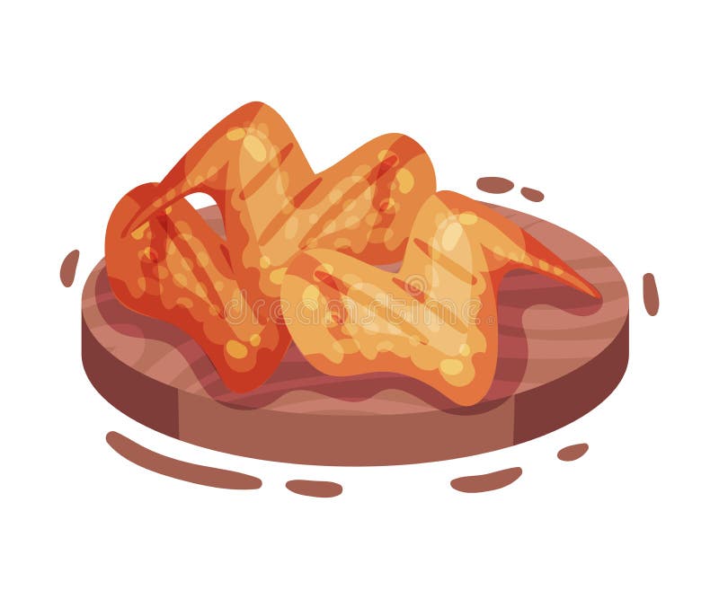 Fried Chicken Wings Stock Illustrations 664 Fried Chicken Wings Stock