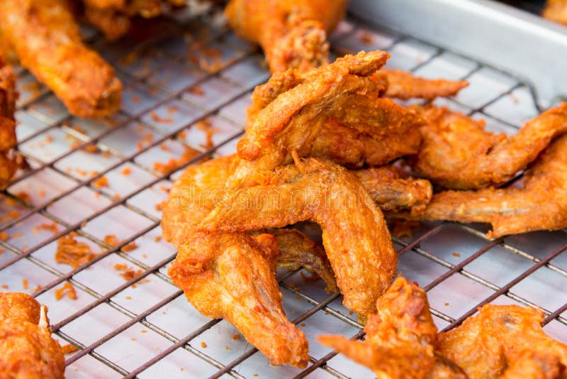 Fried chicken wings stock photo. Image of life, closeup 54038446