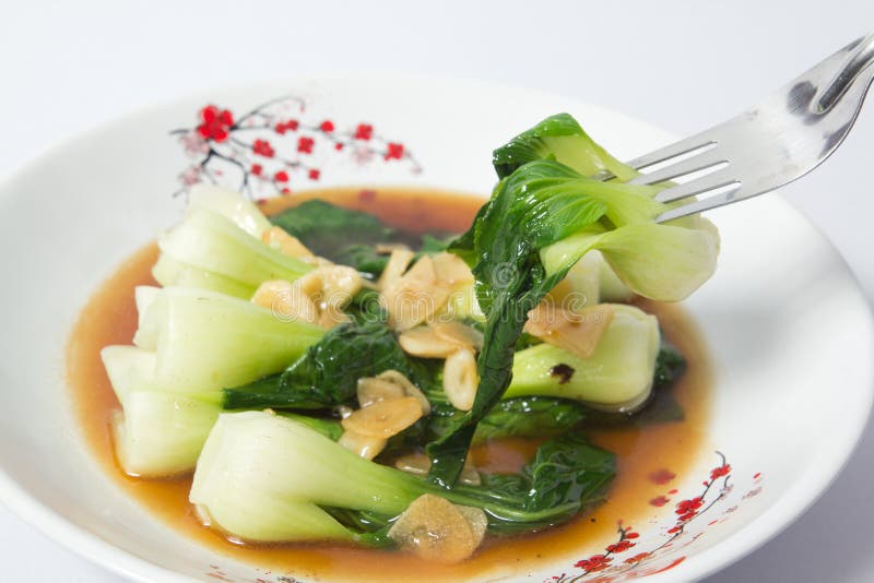 Fried Chinese Cabbage in Oyster Sauce Stock Photo Image of meal