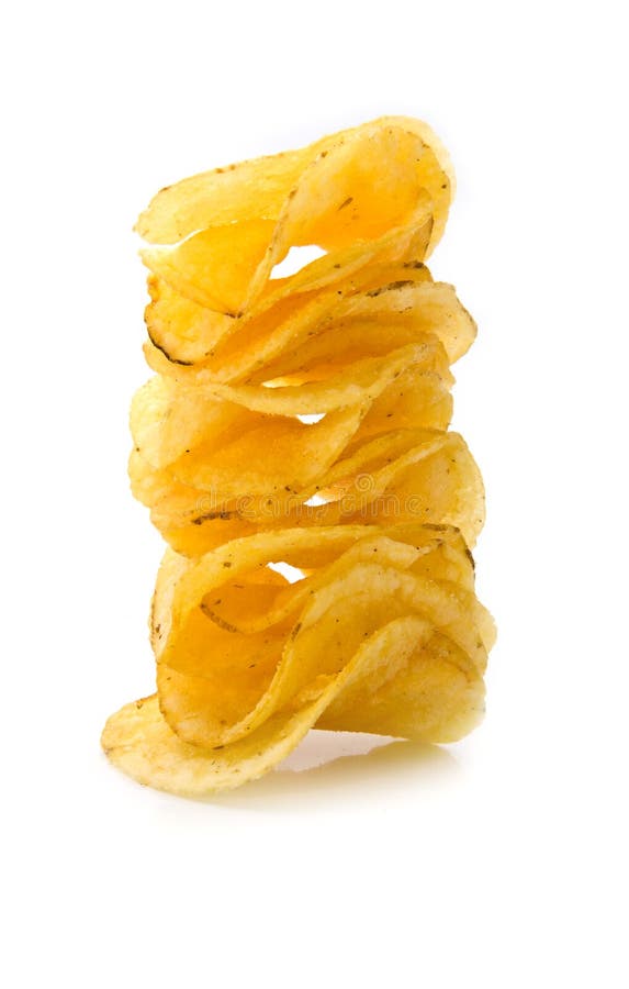 Fried chips stock image. Image of fine, nice, rippled 19131527