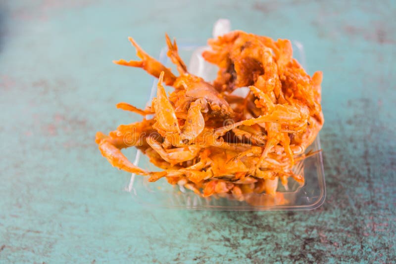Fried Crab Delicious Snack Food Stock Photo Image of brittle, food