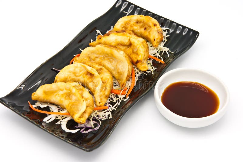 Fried Dumplings Chinese Style Cuisine