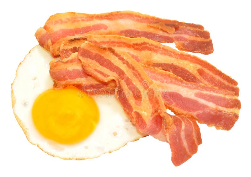 Fried Egg and Bacon Rashers Stock Photo Image of yolk, cooked 50203818