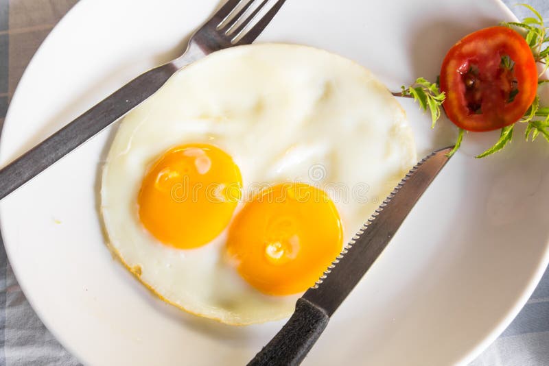 Fried egg breakfast stock image. Image of coffee, dining 37953459