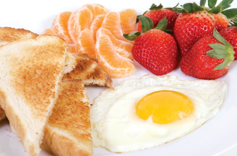 Fried egg breakfast stock photo. Image of plate, breakfast 33191554