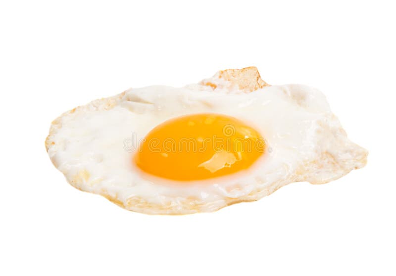 fried egg isolated