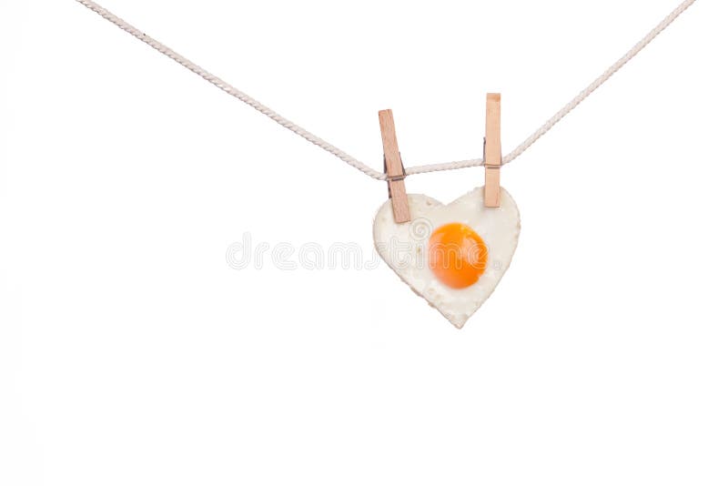 Heart Shaped Fried Egg on Man S Chest Stock Photo Image of shape