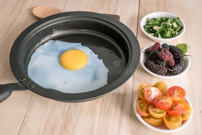 Fried Egg and Side Dishes Ingredients Stock Photo Image of cuisine