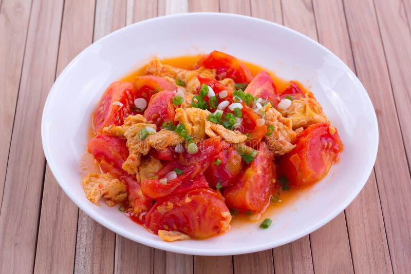 Fried egg with tomato stock photo. Image of meal, frittata 32802184