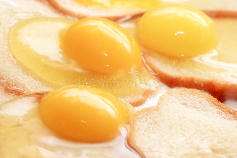 Fried eggs and fried bread stock image. Image of healthy 45189377