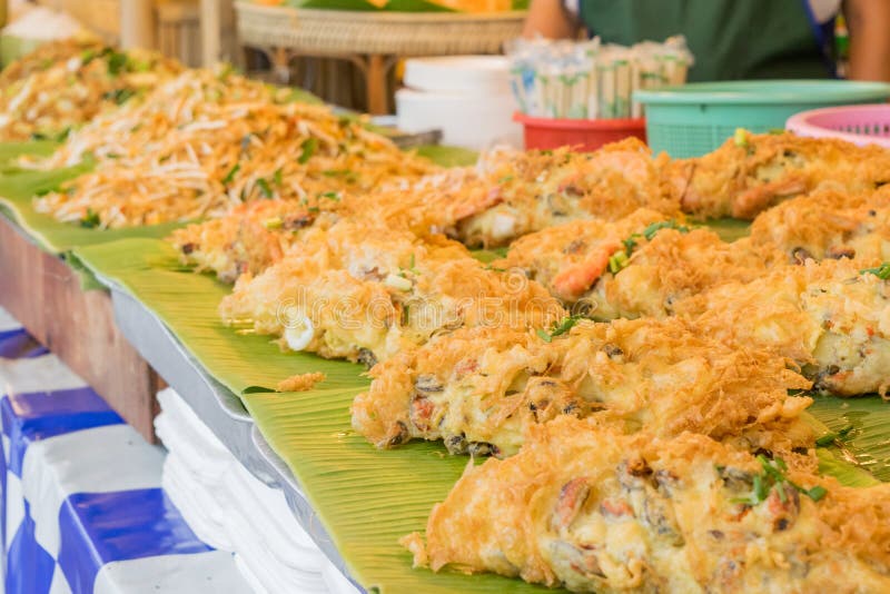 Fried eggs on street food stock photo. Image of appetizer 124474952
