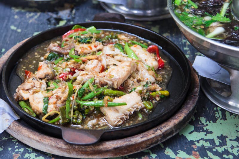 Fried fish curry stock photo. Image of spicy, cook, paste 40771366