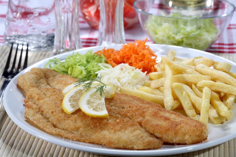 Fried fish fillets