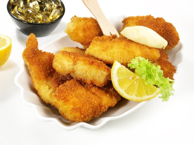 Fried Fish Nuggets stock photo. Image of crispy, food - 146822410