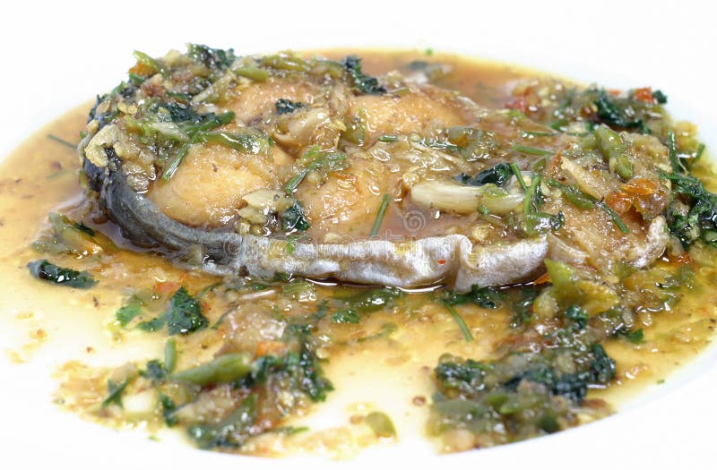 Fried fish with sauce stock photo. Image of chili, asianfood 32454216