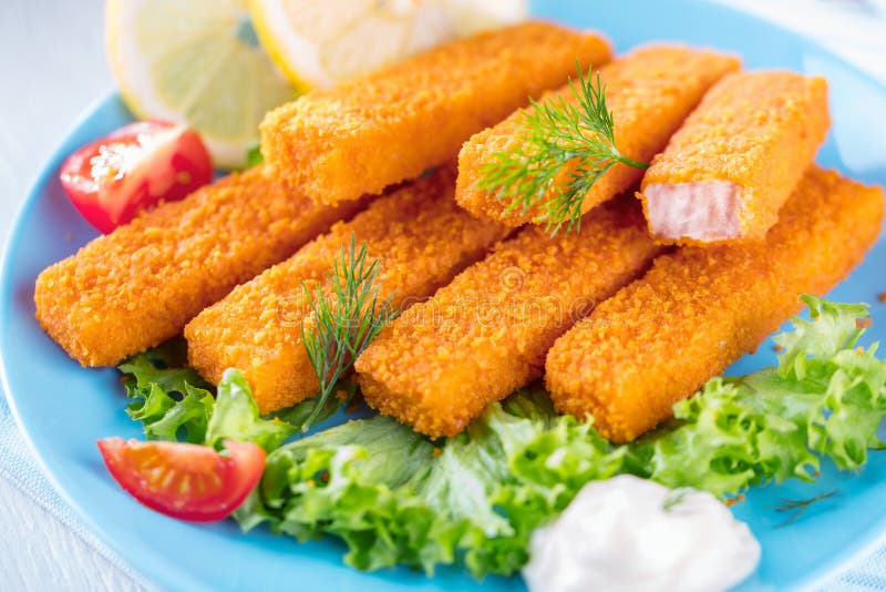 Fried Fish Sticks. 