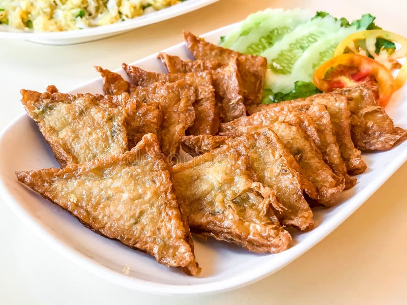 Fried fish tofu stock image. Image of asian, delicious 121381837