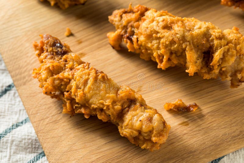 Fried Idaho Finger Steaks profundo caseiro imagens de stock royalty free
