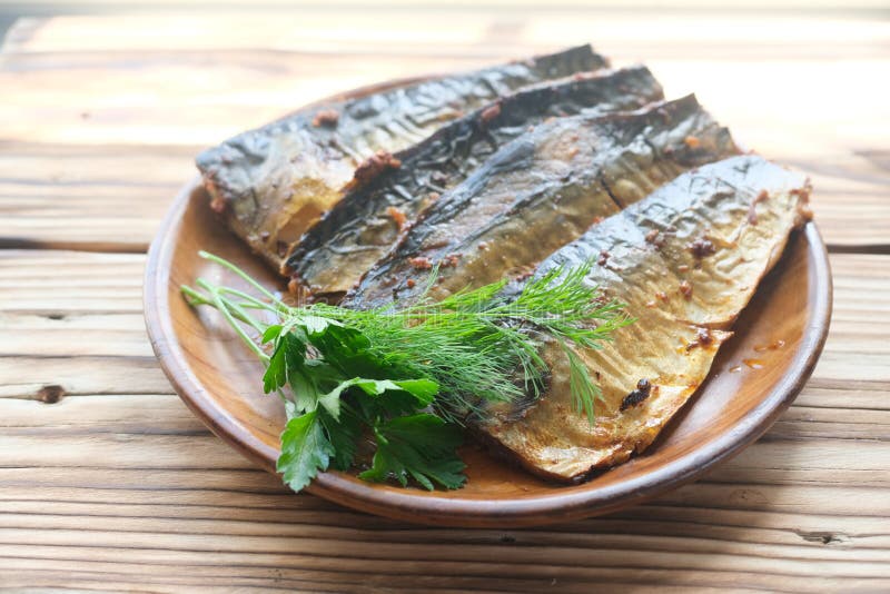 Fried mackerel royalty free stock photography