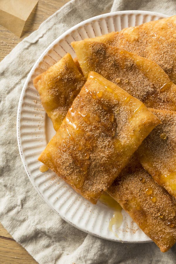 Fried Mexican Sopapillas Profundo Caseiro Imagem de Stock Imagem de