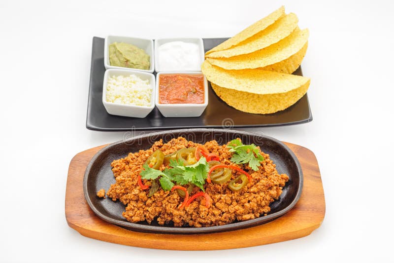 Fried Minced Beef on Hot Plate Stock Photo Image of gourmet, celery