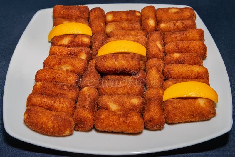Fried Mozzarella Cheese Sticks Breaded Stock Image Image of breaded