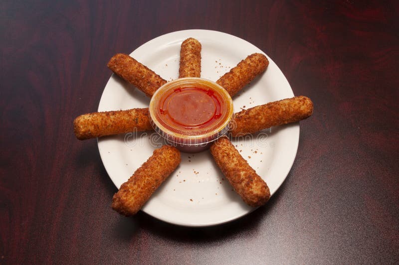 Fried Mozzarella Sticks stock photo. Image of takeaway 259795782