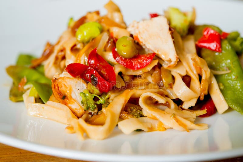 Fried noodle asian food stock image. Image of catering 34962503