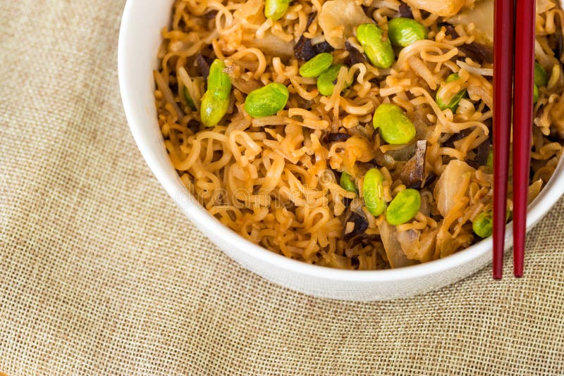 Fried noodle asian food stock image. Image of catering 34962503
