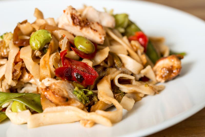 Fried noodle asian food stock image. Image of catering 34962503