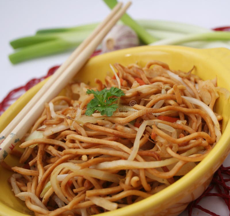 Fried noodles stock photo. Image of cooked, meat, noodles - 37466892