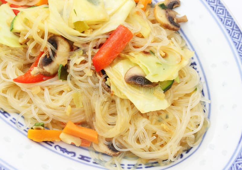 Fried noodles stock photo. Image of asian, paprika, carrots - 68065772