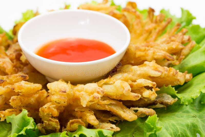 Fried onion stock photo. Image of food, deep, golden 60570520