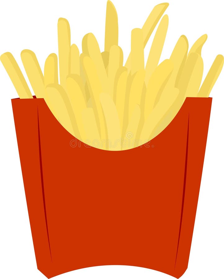 Fried potato stock vector. Illustration of package, satisfying 24625720