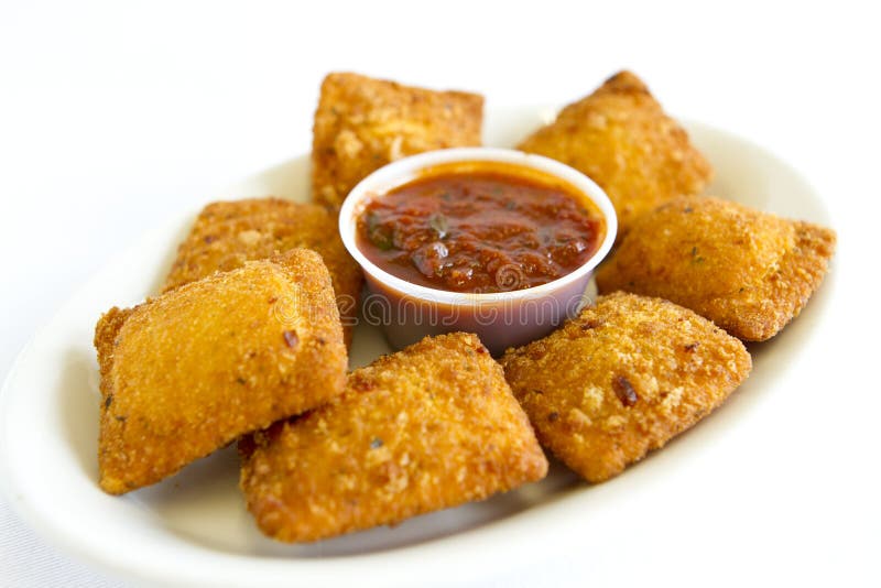 Fried Ravioli royalty-vrije stock afbeelding Fried Ravioli royalty-vrije stock afbeelding