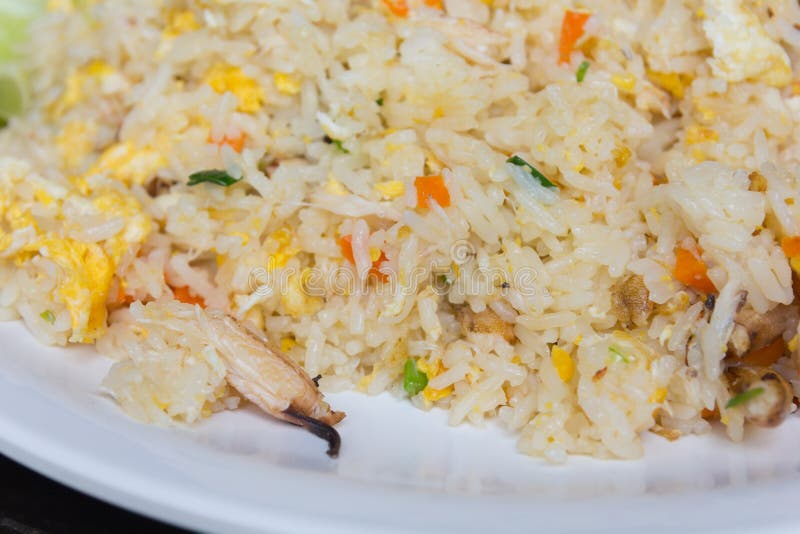 Fried Rice with Crab ,Thai Cuisine Stock Image Image of cooked