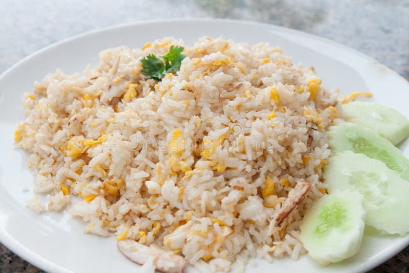 Fried rice with crab stock photo. Image of bowl, dinner - 45526088