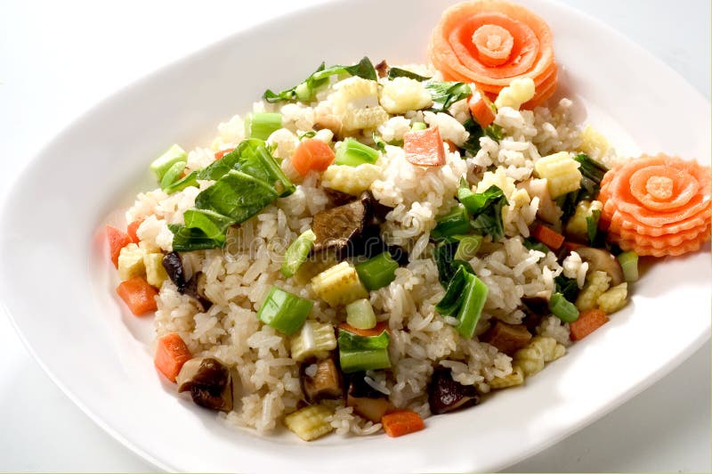 Fried rice mixed vegetable